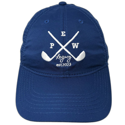 Legacy Baseball Cap Blue One Size Performance Golf est 2023 Embroidered Hat