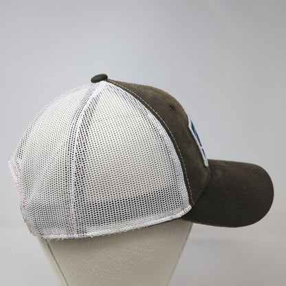 Outdoor Cap Brown Trucker Hat One Size Ford Logo Patch Mesh Distressed Snapback