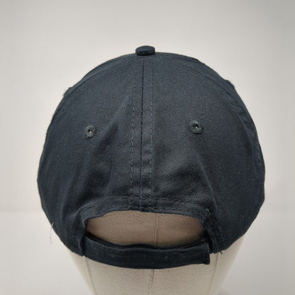 PCRD Strapback Hat Black One Size Adjustable 6 Panel Port & Company Cotton