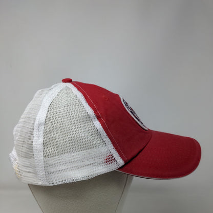 Washington Nationals Snapback Mesh Back Hat MLB Red White OSFA Miller Lite