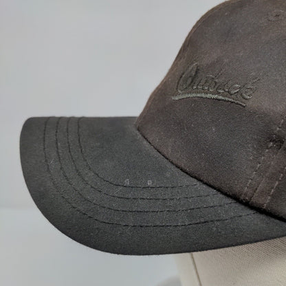 Outback Slideback Aussie Slugger Cap Brown OSFA Adjustable Embroidered Cotton