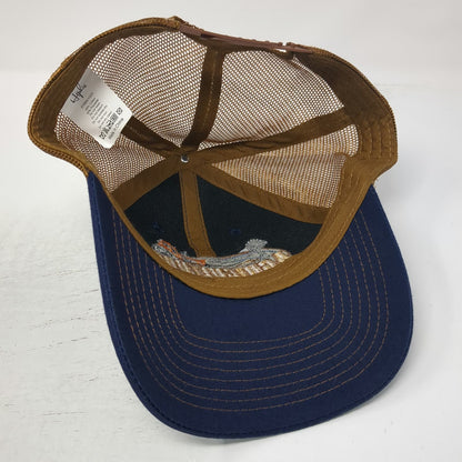 Hiphic Trucker Hat Blue One Size Agriculture Les Schwab Tires Snapback Mesh