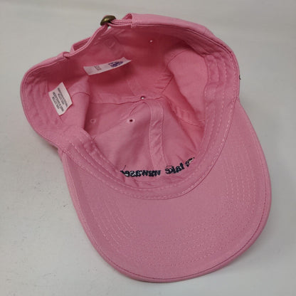 Lake Wawasee Women's Slideback Hat Pink 100% Cotton Embroidered Logo W/Tags