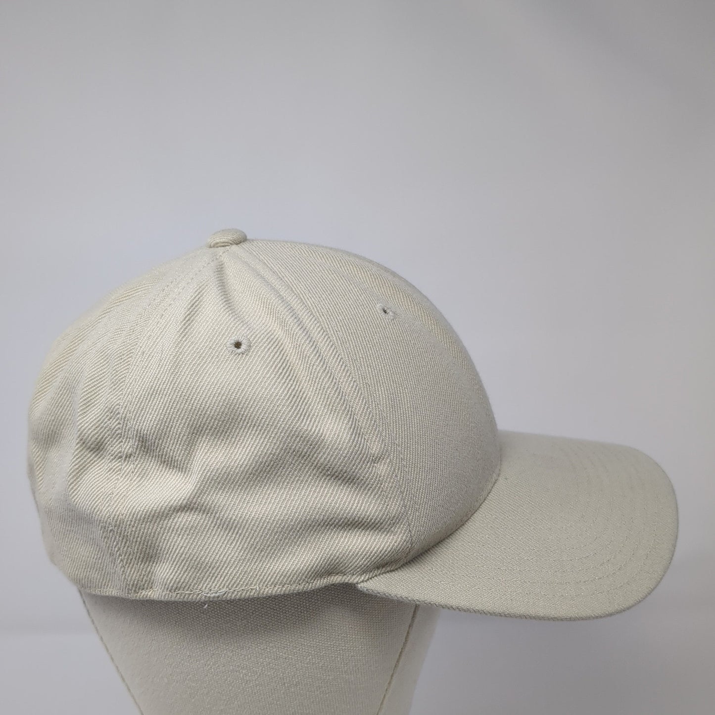 Top Of The World Fitted Baseball Cap Beige 7 1/4 Lightweight Vented Holes Blank