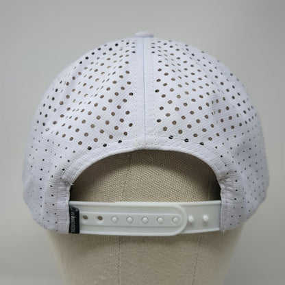 Flomotion Trucker Hat White One Size Palm Tree Perforated Mesh Snapback Beach