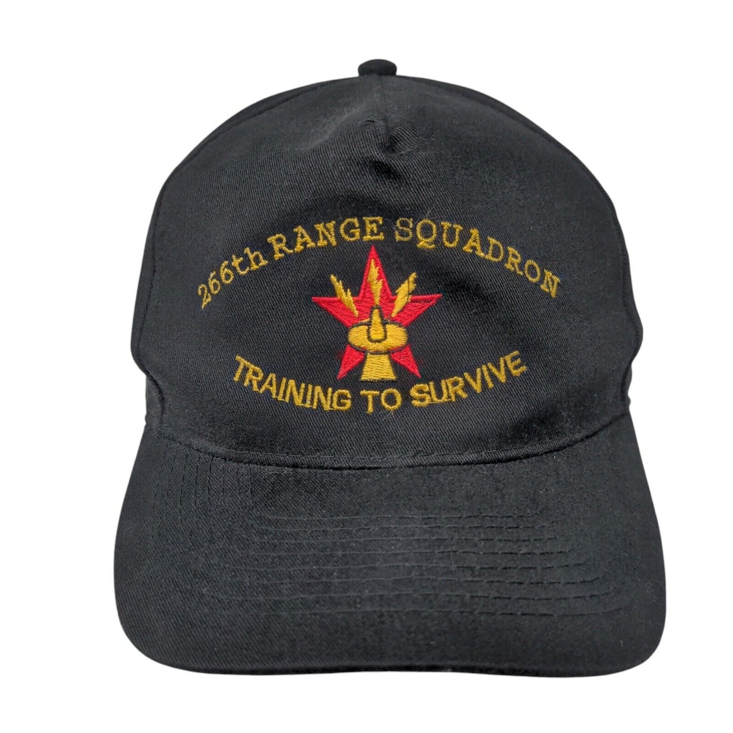 266th Range Squadron Training To Survive Snapback Hat Black OSFA Adjustable Otto