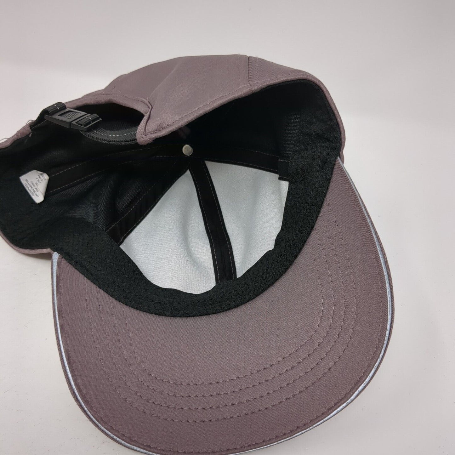 Unbranded Strapback Hat Purple One Size Adjustable Vented Holes 6 Panel Blank