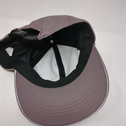 Unbranded Strapback Hat Purple One Size Adjustable Vented Holes 6 Panel Blank