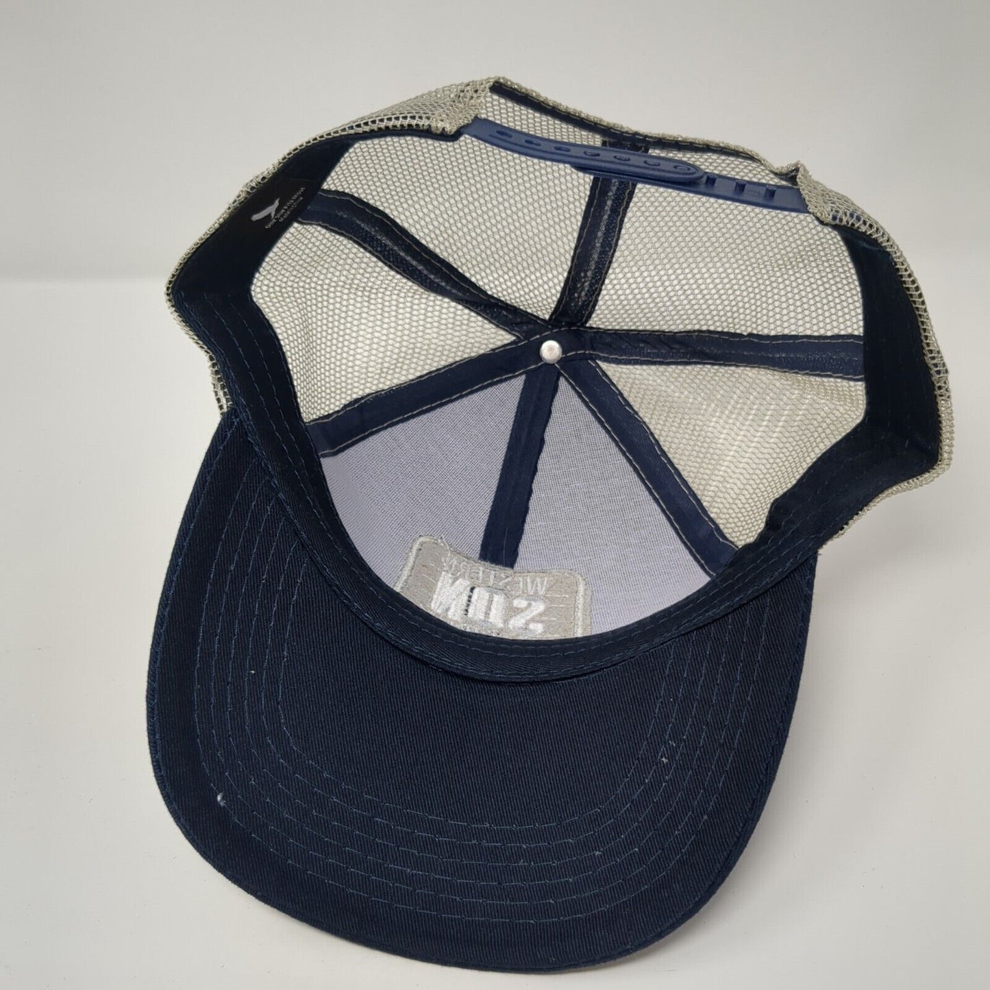 Western Son 10x Distilled Vodka Trucker Hat Blue One Size Mesh Back