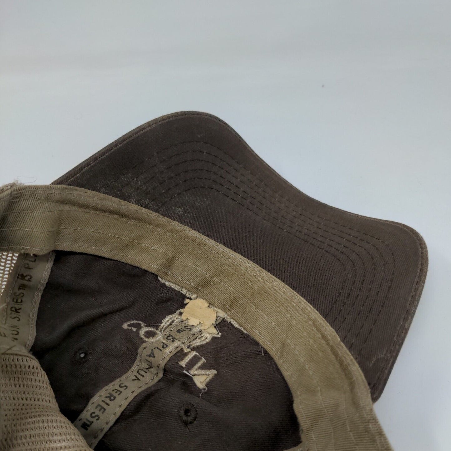 Co-Lin Feed & Seed Strapback Mesh Back Trucker Hat Brown OSFM 6 Panel