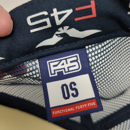 F45 Functional 45 Training Snapback Trucker Hat Blue OS Adjustable Mesh Back