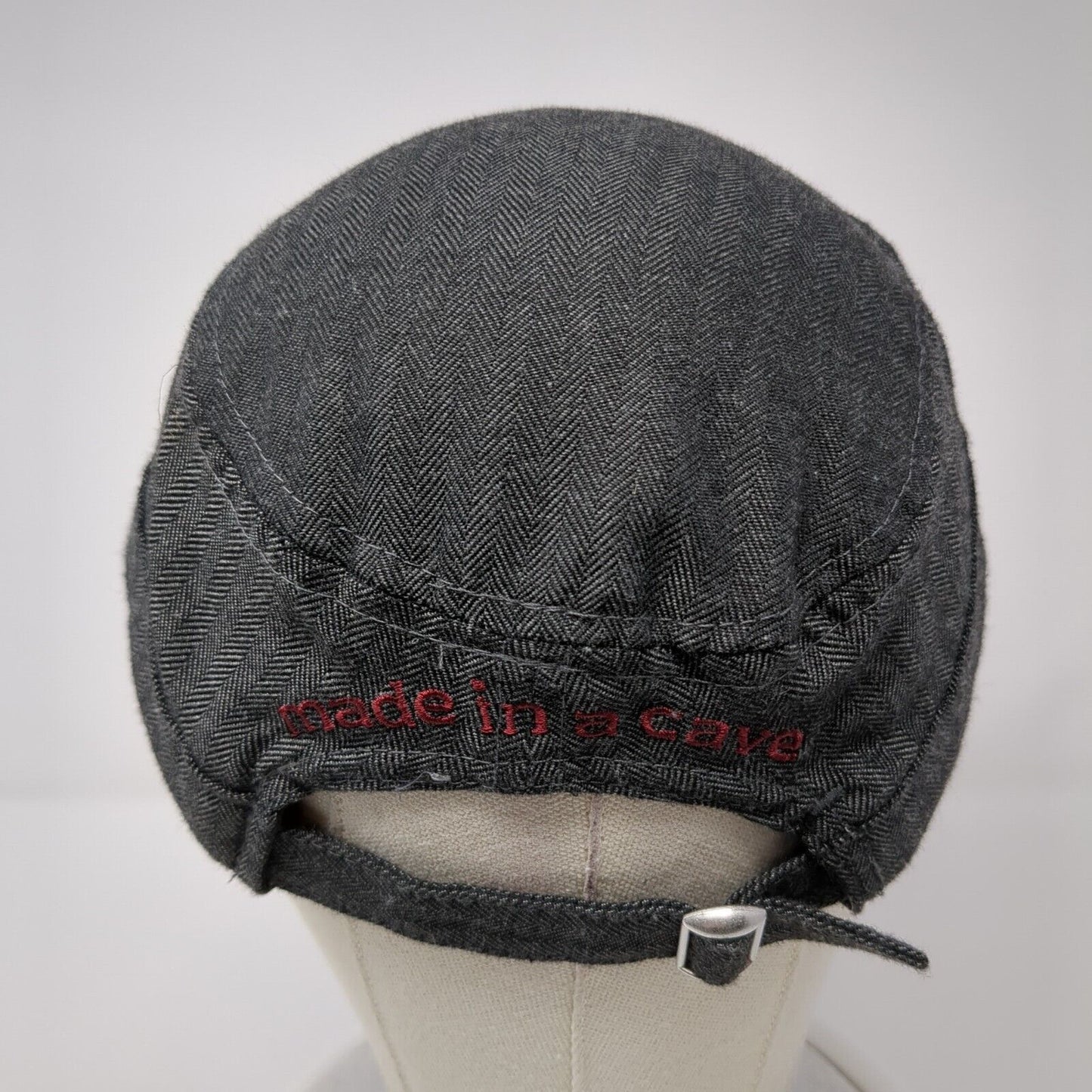S.D. Strong Distilling Slideback Cadet Army Hat Black One Size Herringbone