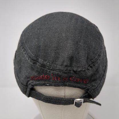 S.D. Strong Distilling Slideback Cadet Army Hat Black One Size Herringbone