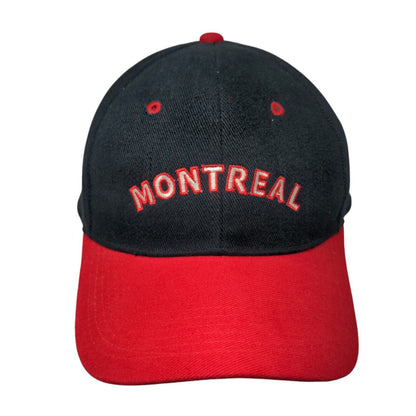 Montreal Strapback Hat Multi One Size Embroidered Colorblock Unique