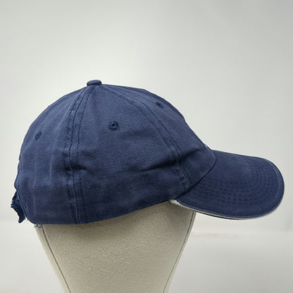 National Geographic Baseball Cap Blue OS Embroidered Eye Logo Strapback Hat