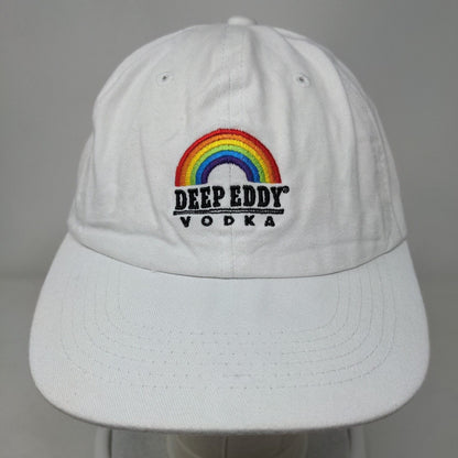 Deep Eddy Vodka Pride Rainbow Slideback Hat White One Size Embroidered