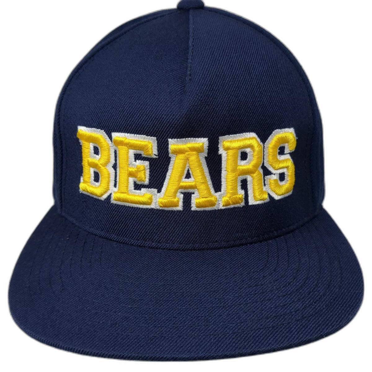 Yupoong 5 Panel Blue Yellow OSFM Snapback Flat Brim Bears Green Undervisor hat