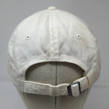 Nike Baseball Cap White Slideback Cotton Embroidered Swoosh Logo Adjustable Hat