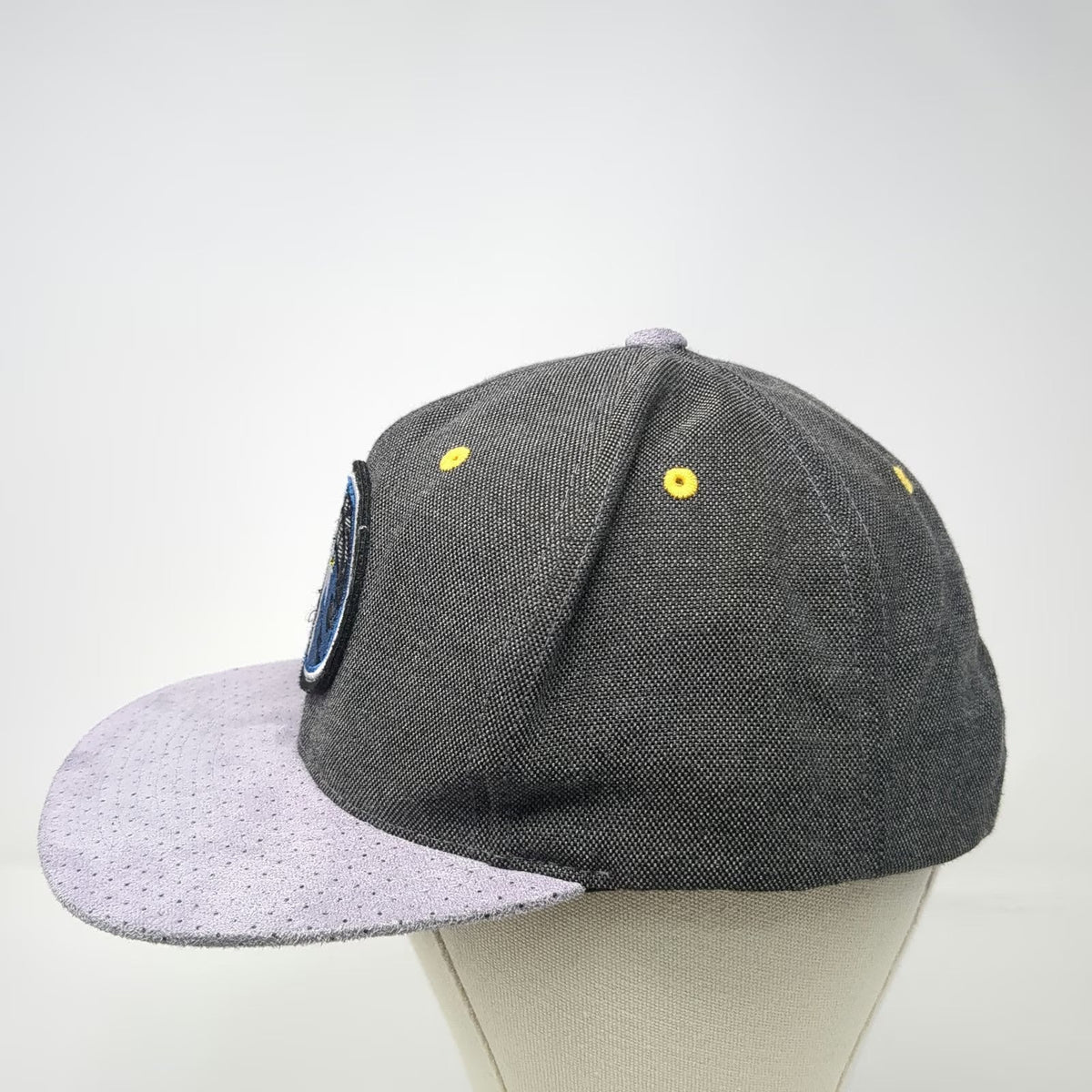 Minnesota Timberwolves NBA Mitchell & Ness Snapback Hat Gray One Size Perforated
