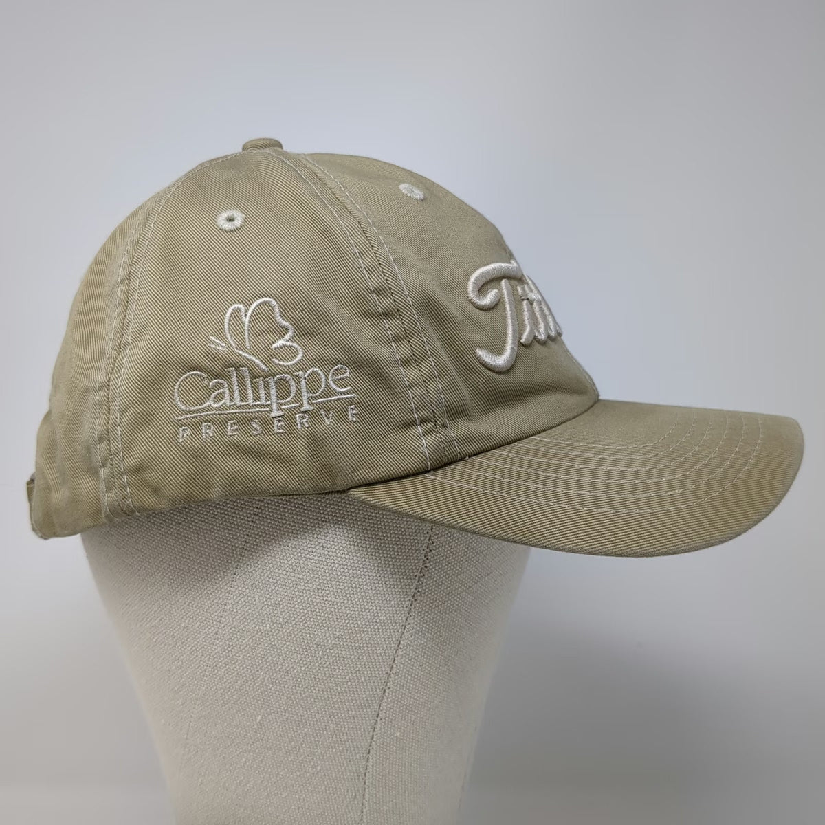 Titleist Baseball Cap Beige One Size Callippe Preserve Golf Slideback Cotton Hat