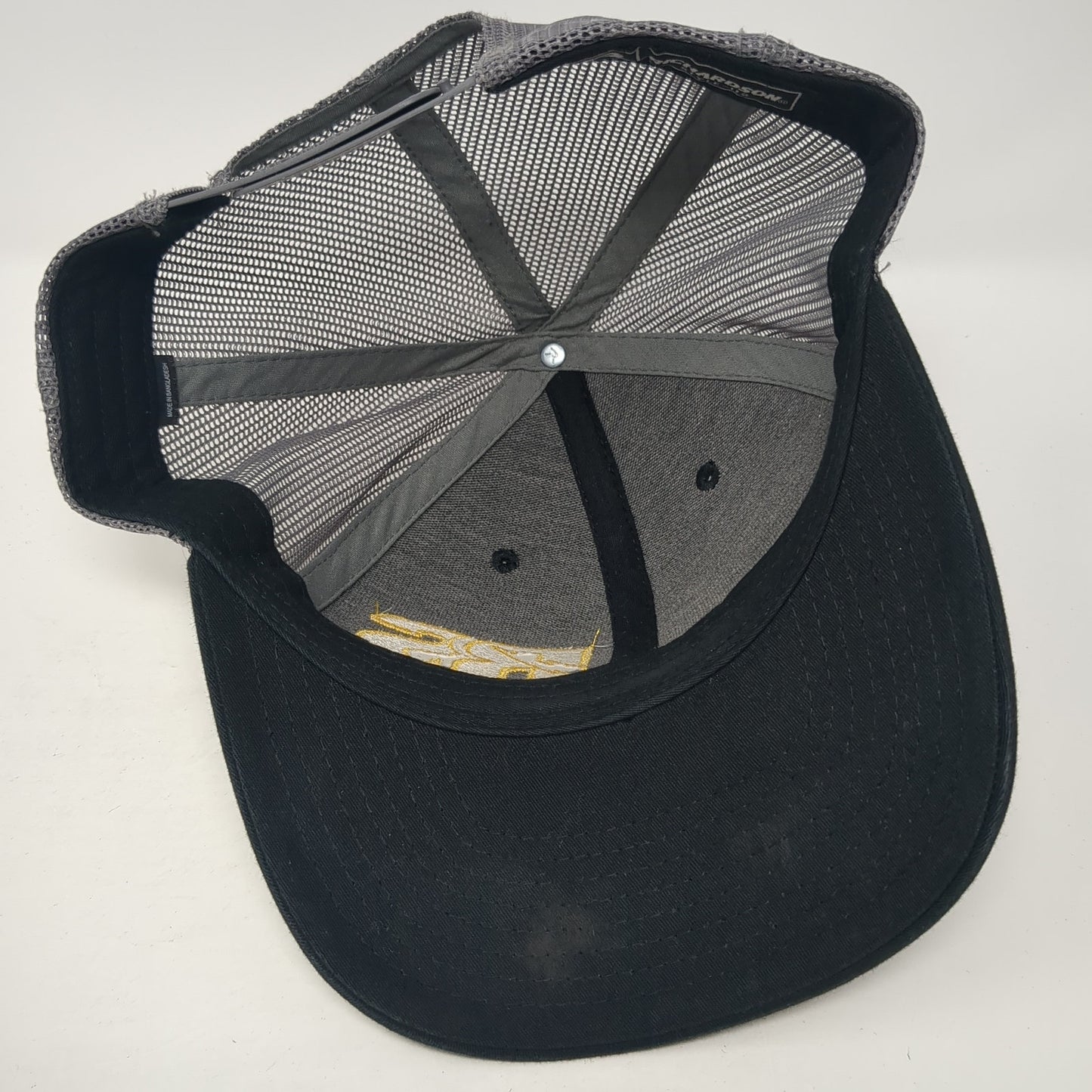 RS Electric Snapback Trucker Hat Black One Size Adjustable Mesh Back Richardson