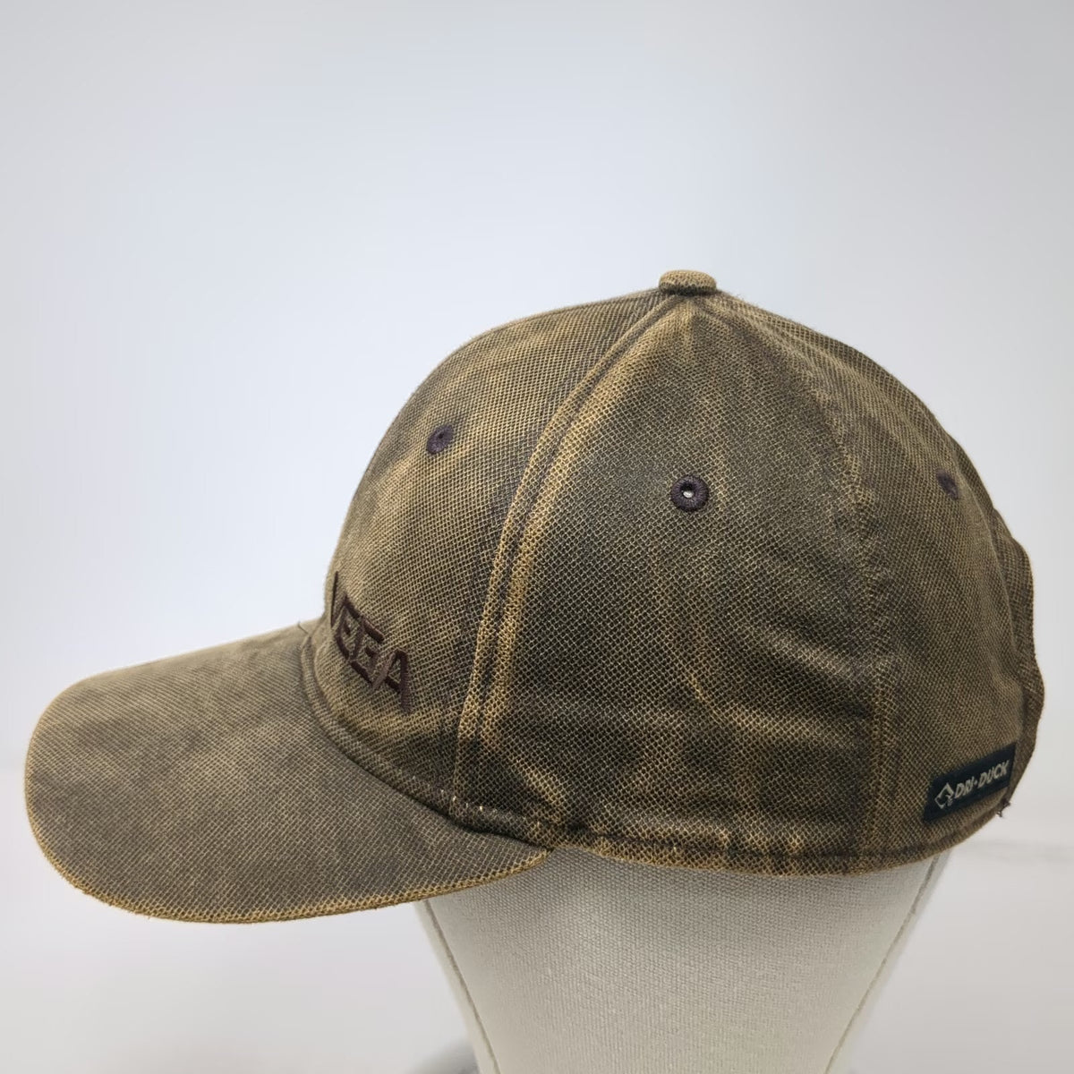 DRI DUCK Vega Baseball Cap Brown One Size Distressed Fish Wildlife Strapback Hat