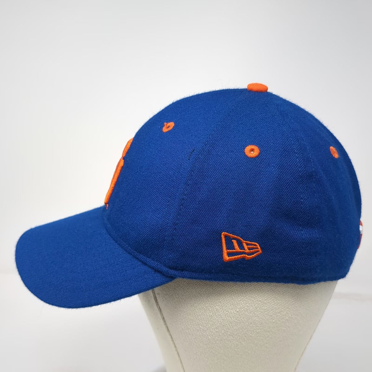 Syracuse Orange NCAA New Era Cap Blue 7 1/8 Fitted Wool Blend Embroidered Logos