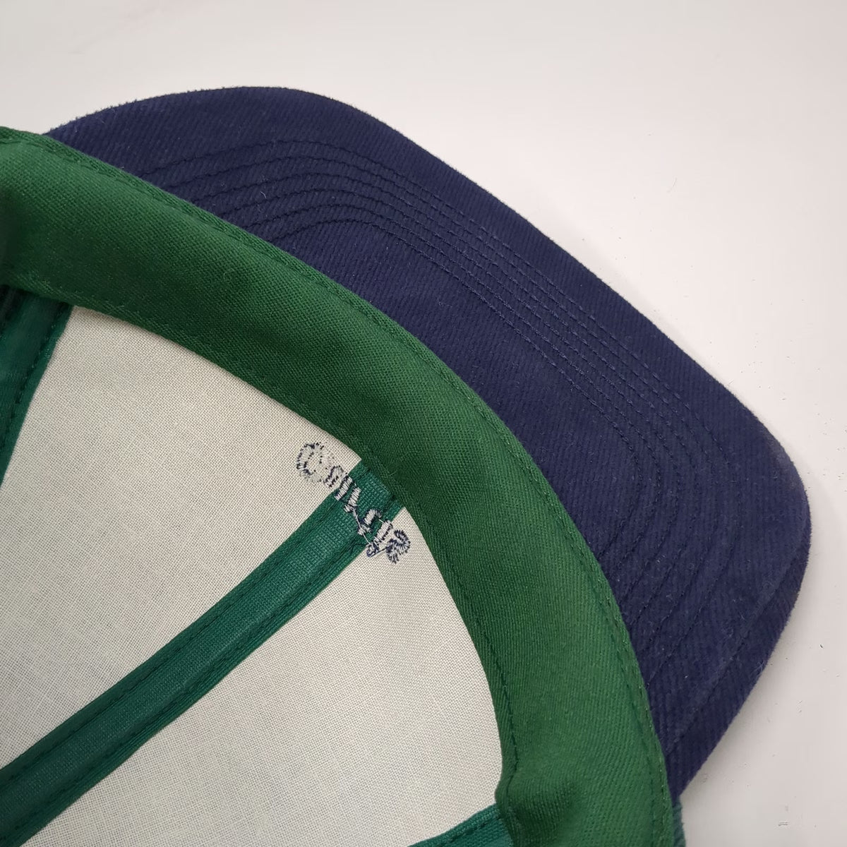 Osterman Baseball Cap Green Blue One Size Curtis Embroidery Strapback Logo Hat