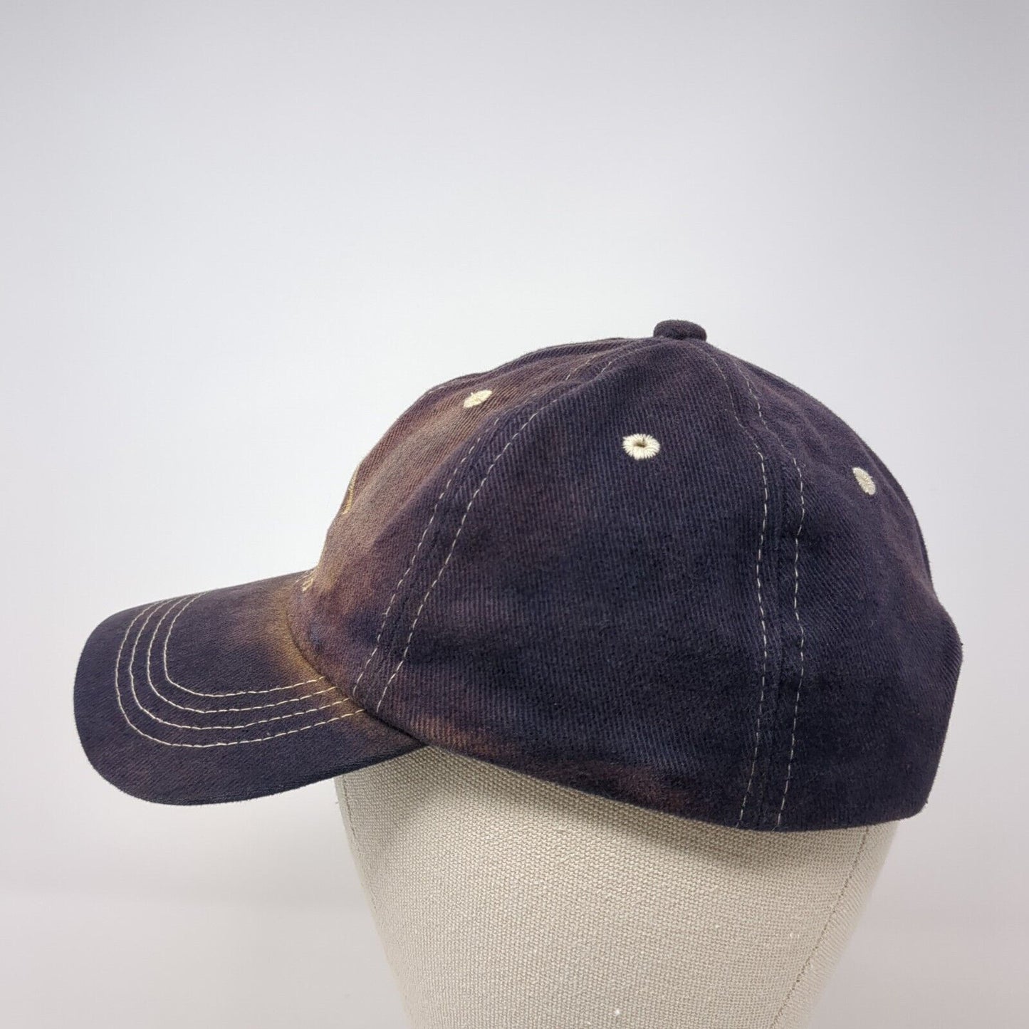 Bobkat Ranch Slideback Hat Blue One Size Adjustable Embroidered 6 Panel Otto