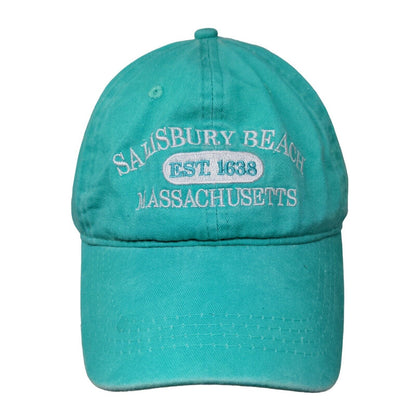 Jacobson Hat Women's Strapback Hat Blue Green Adjustable Salisbury Beach