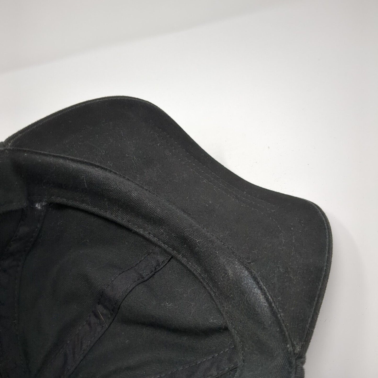 Unbranded Strapback Hat Black One Size Adjustable Vented Holes 6 Panel Blank