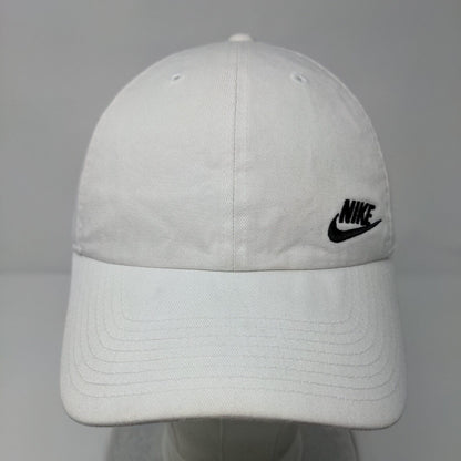 Nike Swoosh Slideback Hat White OSFM Embroidered Heritage 86 Solid