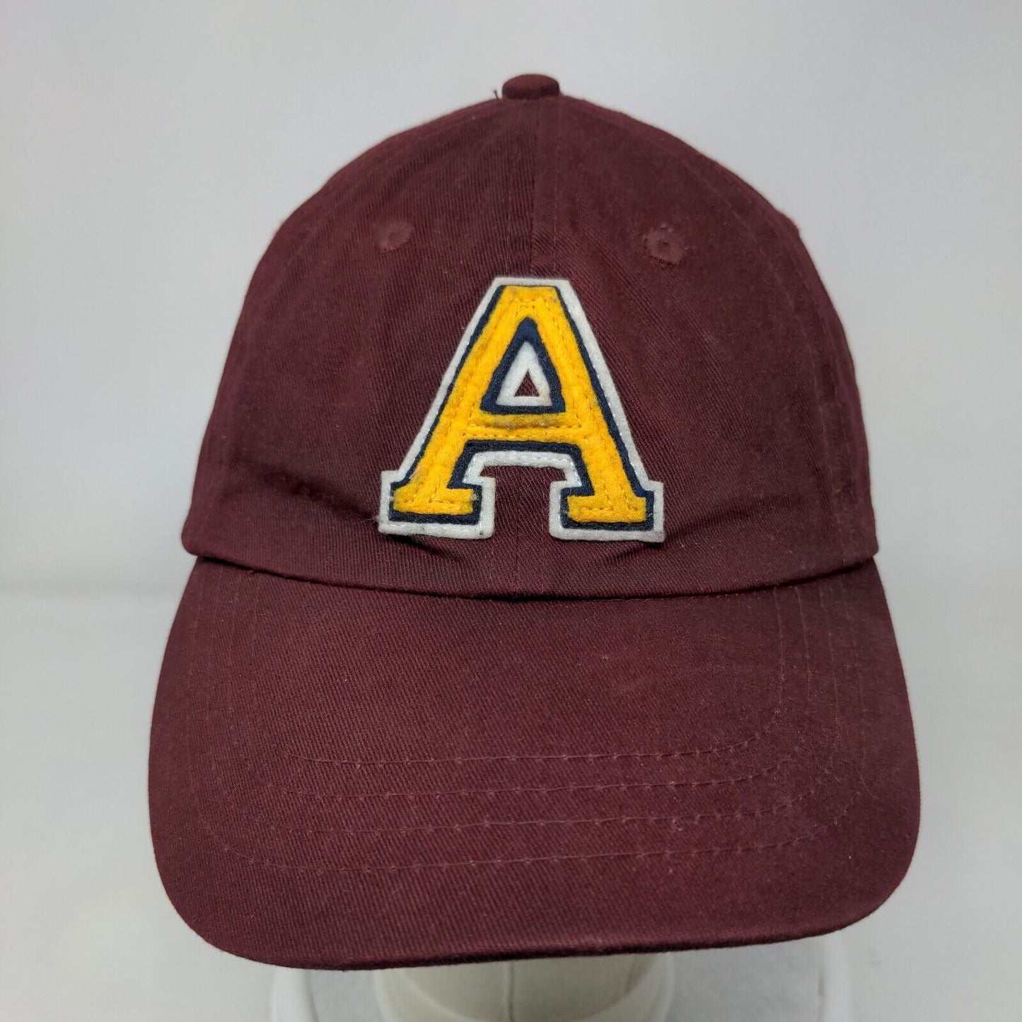Aeropostale Snapback Hat Red OS Adjustable Embroidered Vented Holes 6 Panel