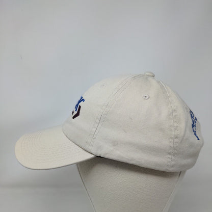 AZEK Deck Slideback Hat Tan OSFA Adjustable Embroidered 6 Panel Cotton