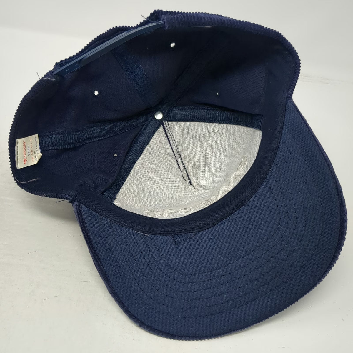 Saab 340 Yupoong Trucker Blue One Size Corduroy Snapback Hat Aviation Airplane