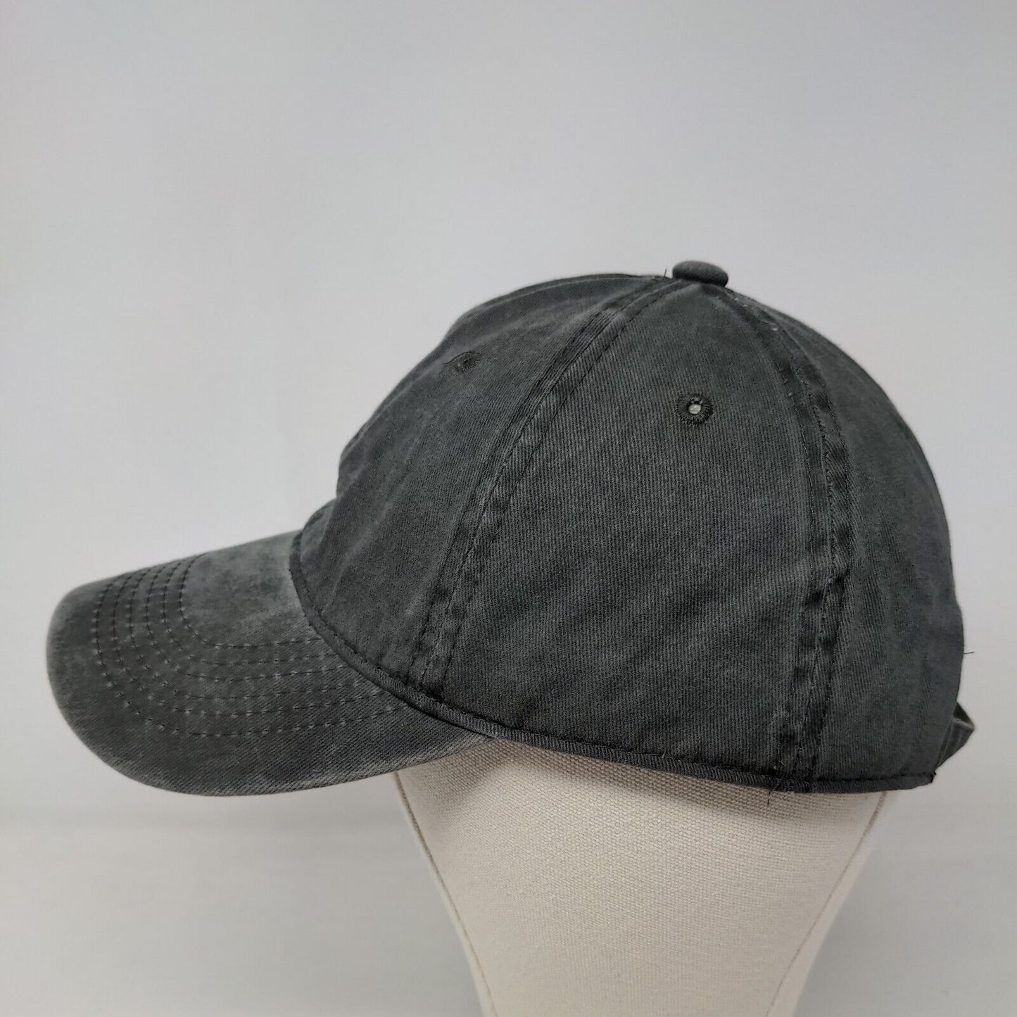 Unbranded Men's Slideback Hat Black Adjustable 100% Cotton Blank