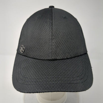 Gaiam Slideback Hat Black One Size Adjustable Solid 6 Panel Vent Holes