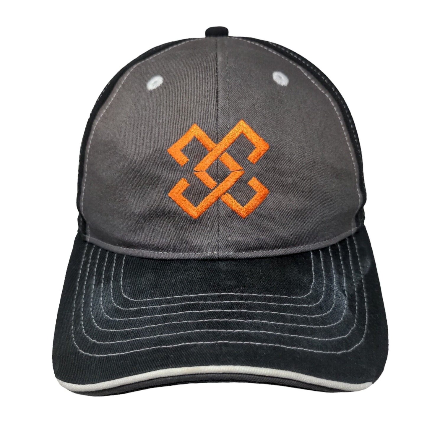 Monogram Strapback Hat Black One Size Embroidered Colorblock Sportsman