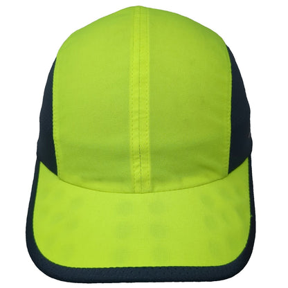 Brooks Baseball Cap Green OSFM Adjustable Mesh Running Performance Sports Hat