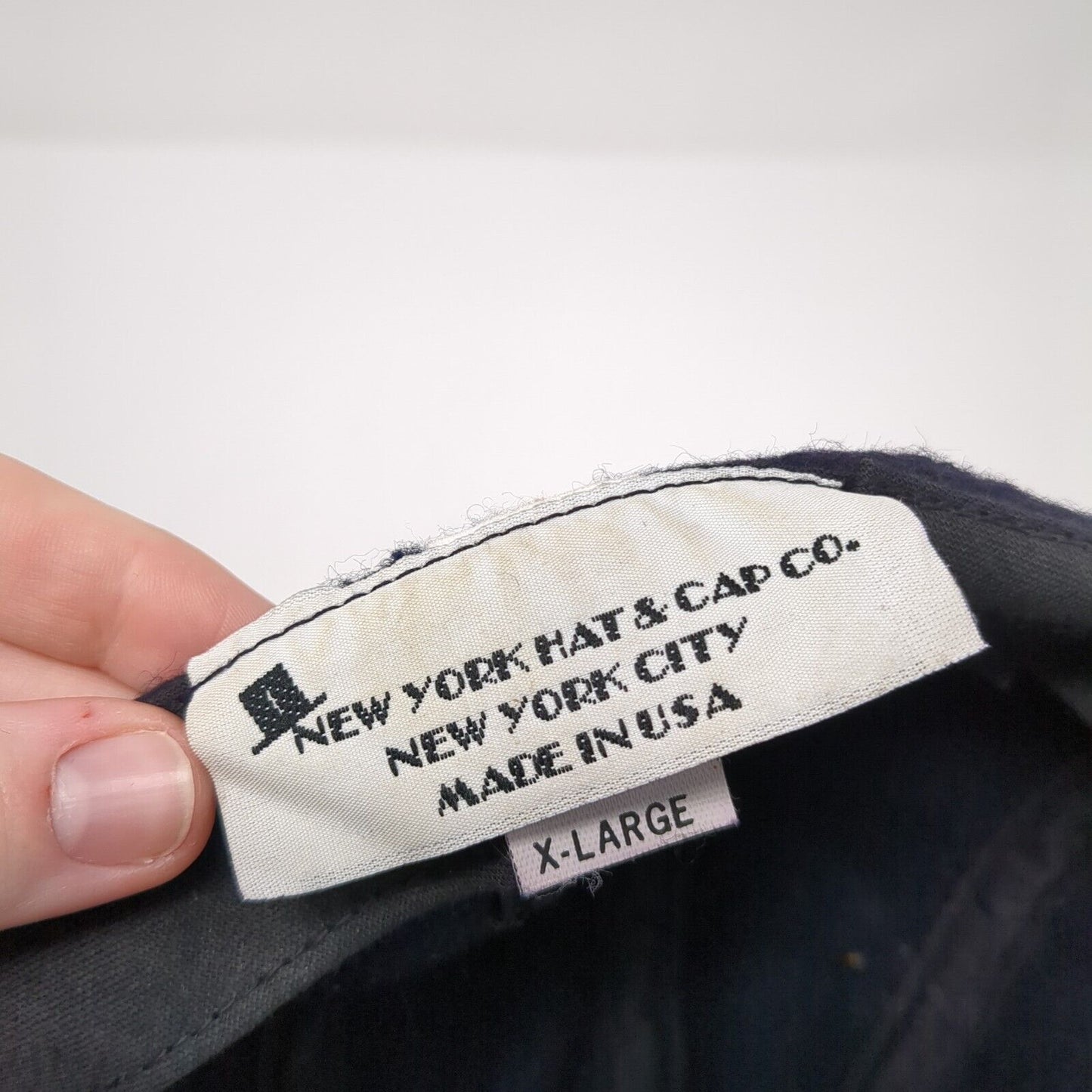 New York Hat & Cap Co. 5 Panel Cap Blue L/XL Lightweight Breathable Blank