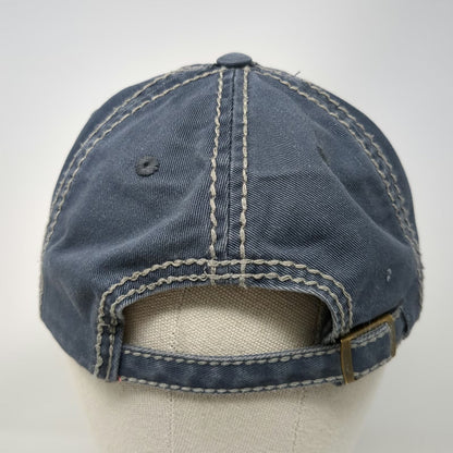 Life is Good Baseball Cap Blue One Size Contrast Stitching Washed Cotton Hat