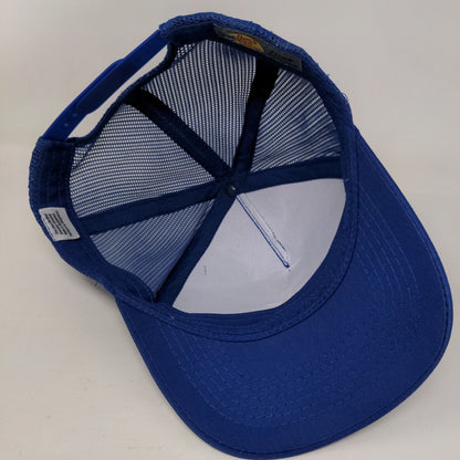 Bass Pro Shops Snapback Mesh Back Trucker Hat Blue OSFM Gone Fishing