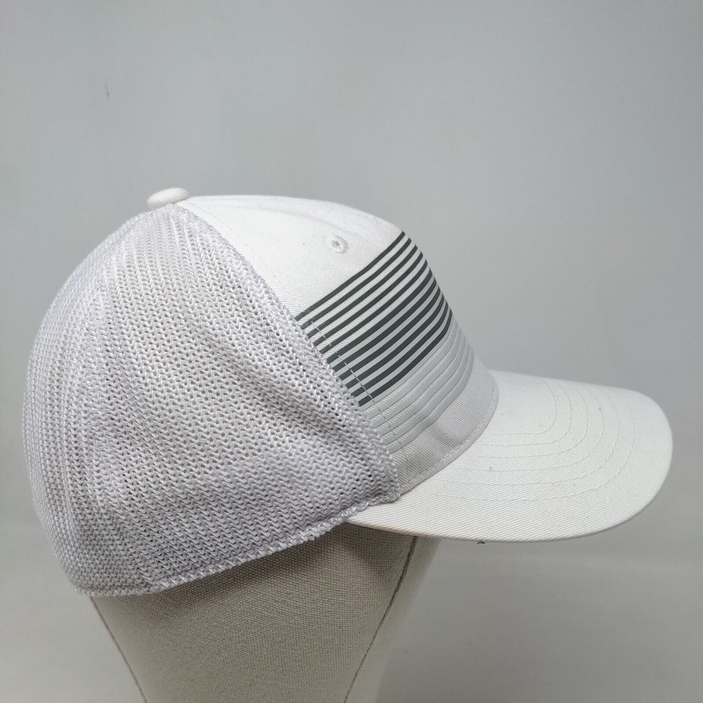 Ping Men's Fitted Mesh Back Trucker Hat White Size L/XL Embroidered Logo