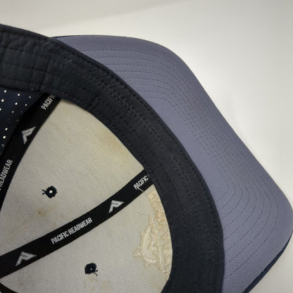 Uncharted Recreation Fitted Hat Blue S/M Embroidered 474F Pacific Headwear