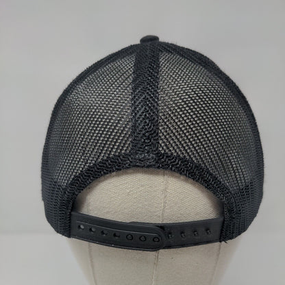 CHI Snapback Trucker Hat Black One Size Adjustable Embroidered Mesh Back HAKA