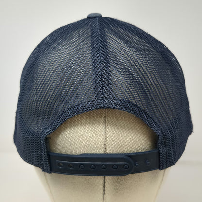 YOU KNOW Trucker Hat Blue One Size Sun Valley Ski Resort Mountain Patch Snapback