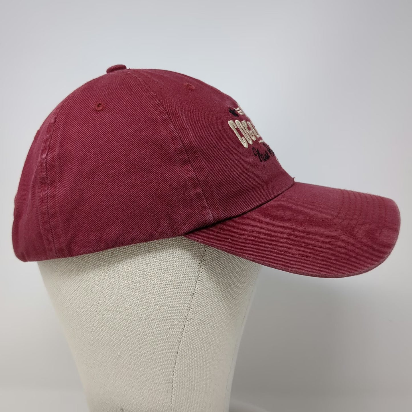 Fahrenheit Baseball Cap Red One Size Cog Railway New Hampshire Elevation Hat