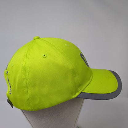 CAT Western States Equipment Strapback Hat Green One Size Gray Trim