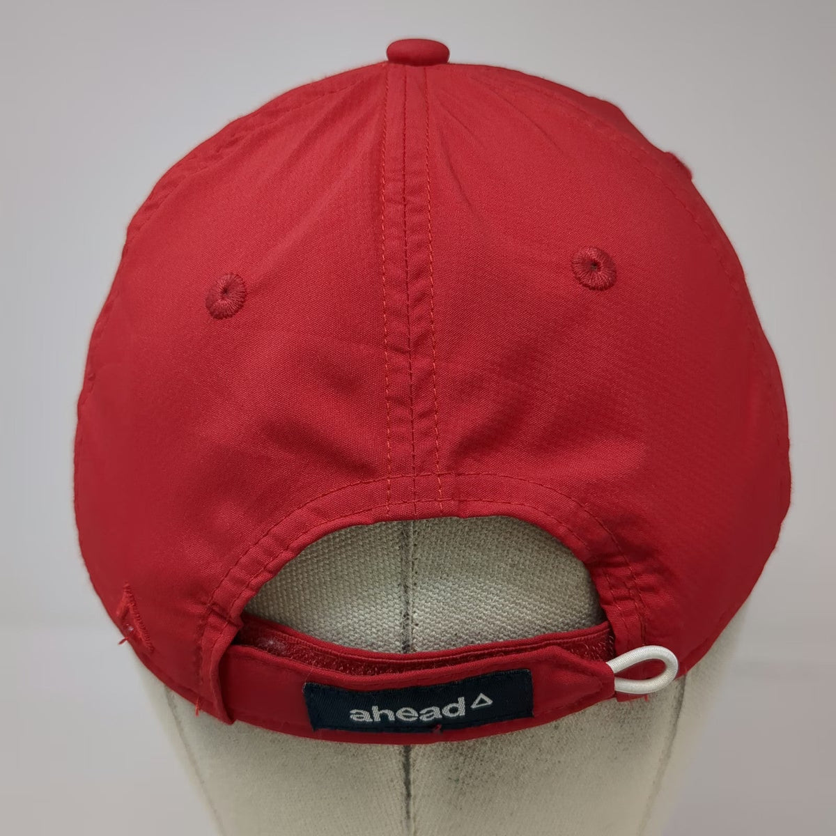 Ahead Baseball Cap Red One Size The BAY Performance Strapback Seahorse Hat