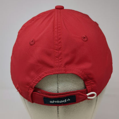 Ahead Baseball Cap Red One Size The BAY Performance Strapback Seahorse Hat